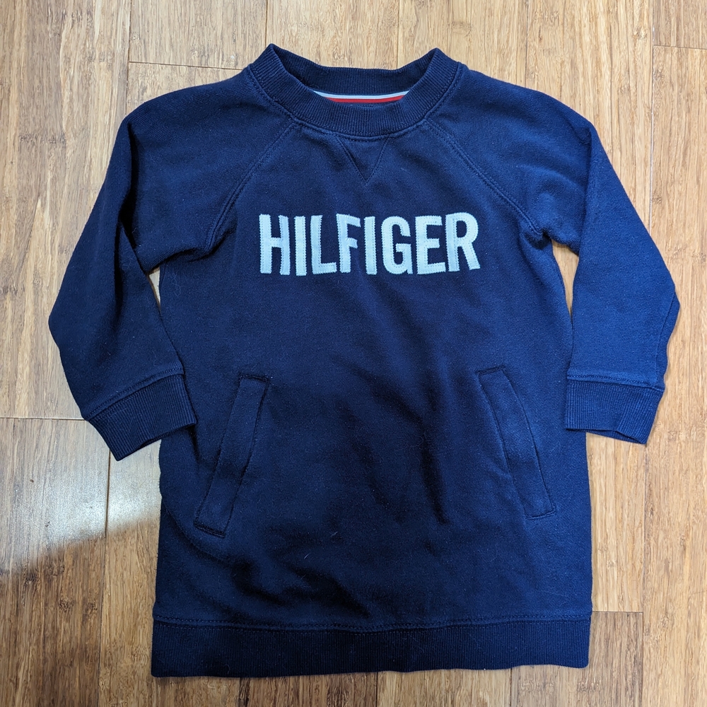 Tommy Hilfiger, Toddler Girls, Navy Sweater Dress